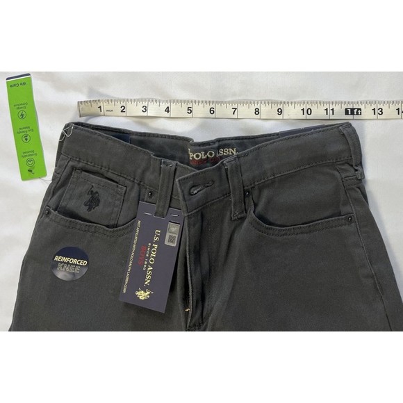 US Polo Assn Reinforced Knee 5 Pocket Straight Big Boys Size 16 Jeans - Picture 9 of 13